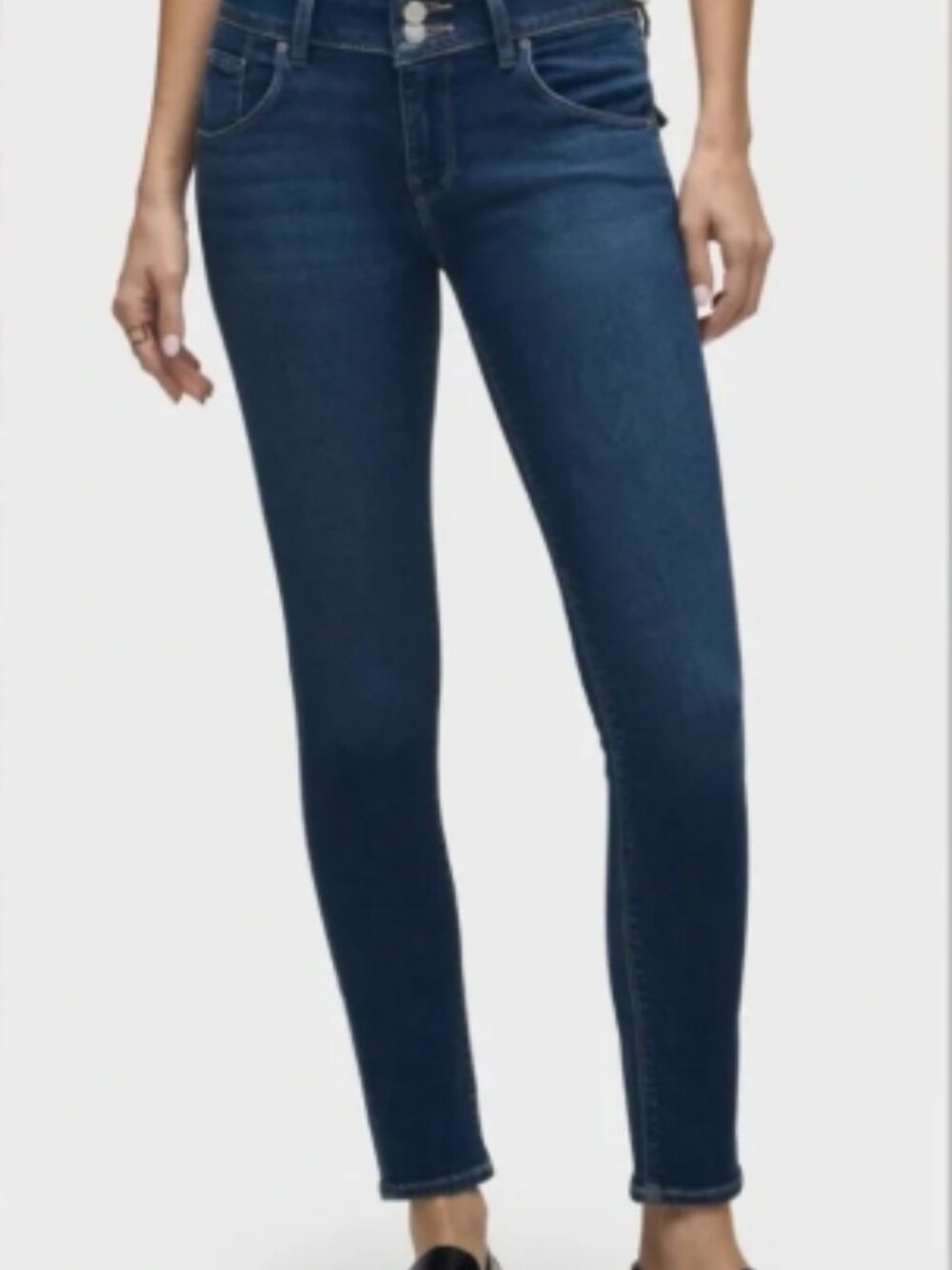 Hudson Mid-rise Collin Skinny Jeans